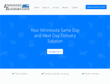 Tablet Screenshot of expeditedmsp.com